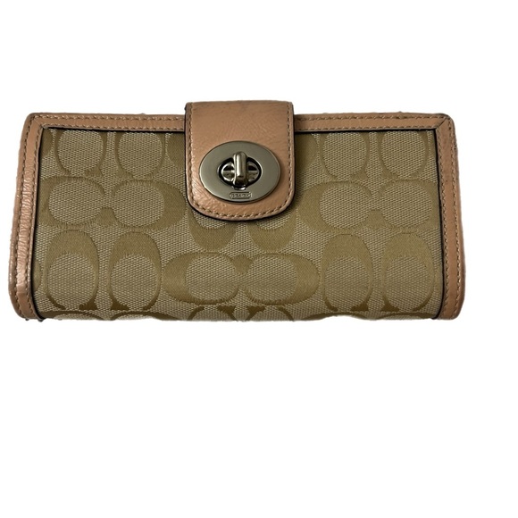 Coach Tan Signature Wallet - Picture 1 of 7
